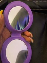 Load image into Gallery viewer, Purple double sided Mirror
